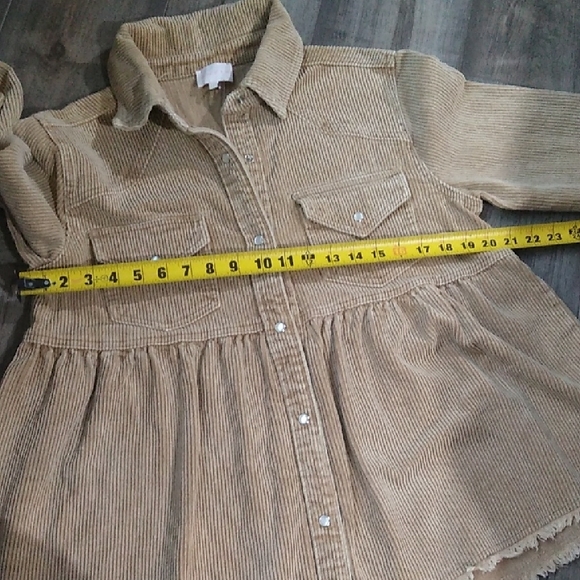 Entro Women's Tan Corduroy Jacket Oversized Retro Size S - Picture 10 of 12